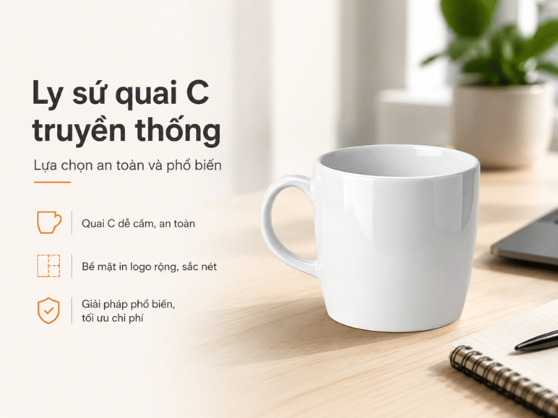 Ly sứ quai C là sự lựa chọn ưu tiên trong các chiến dịch