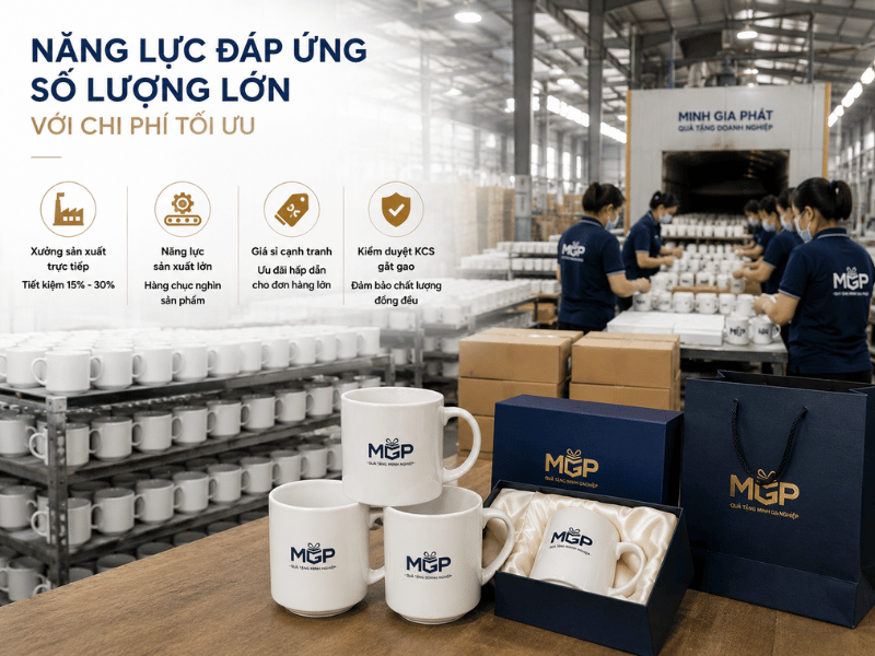 Quà Tặng Minh Gia Phát với năng lực sản xuất số lượng lớn