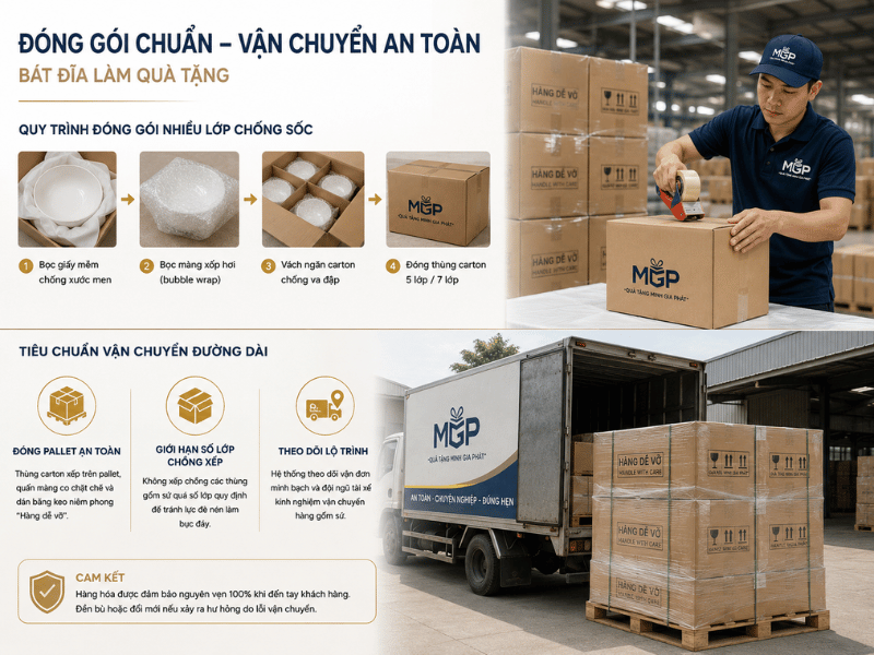 Quy trình đóng gói sản phẩm của Minh Gia Phát