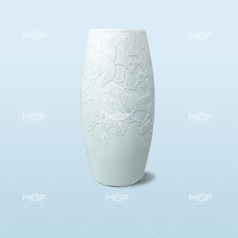 Lọ bom khắc oanh đào - MGPLH07 1 Lọ bom khắc oanh đào
