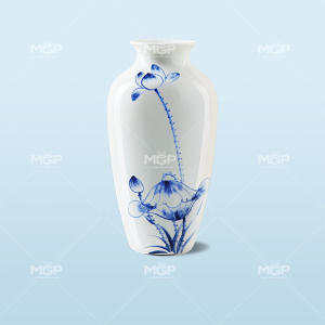 Lọ hoa bích liên tịnh tâm gốm sứ bát tràng