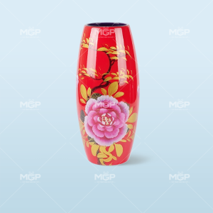 Lọ bom mẫu đơn sen mài