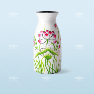 Lọ hoa tỳ bà sen hồng