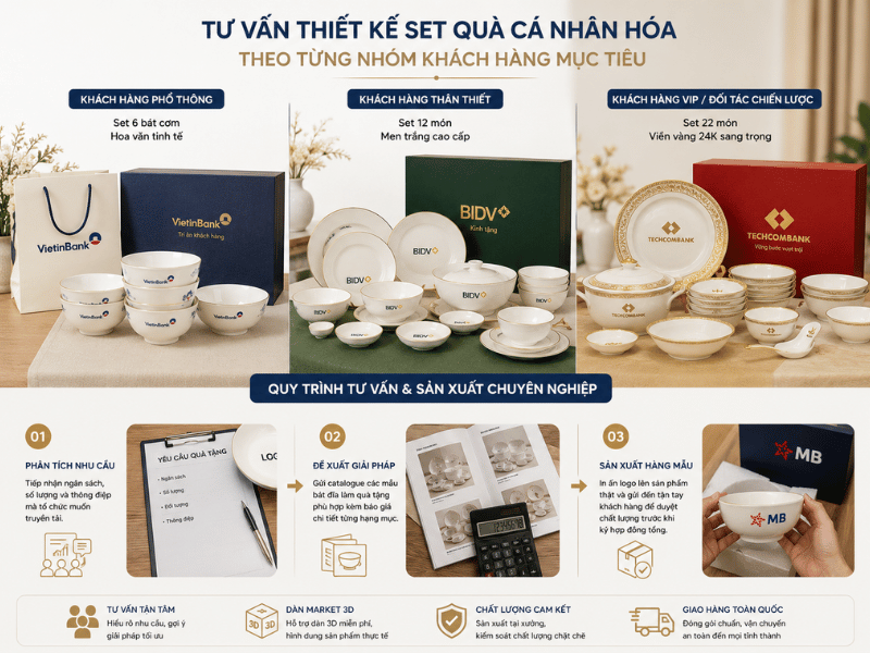 Tư vấn thiết kế set quà cá nhân hóa theo từng nhóm khách hàng