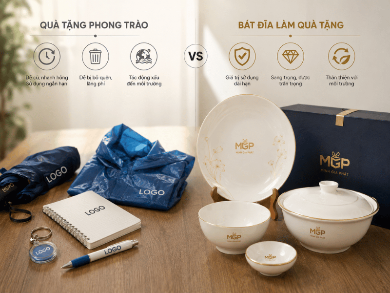 5+ Lý do doanh nghiệp chọn bát đĩa làm quà tặng 1 Xu hướng lựa chọn bát đĩa làm quà tặng của nhiều doanh nghiệp